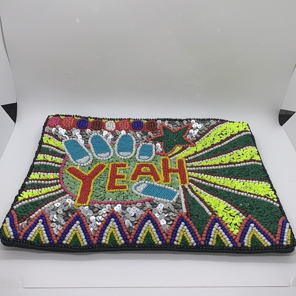 From St. Xavier beaded crossbody/clutch purse